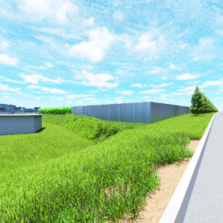 新建原料库西环路围挡规划